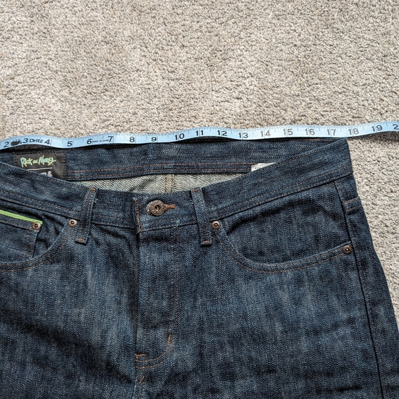 Naked & Famous Denim x Rick and Morty selvedge JEANS 34 fits smaller - Picture 6 of 10